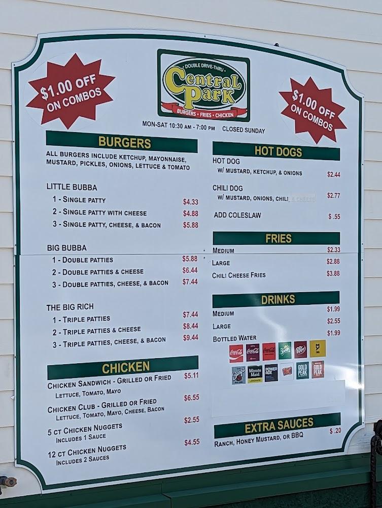 Central Park Menu image 2